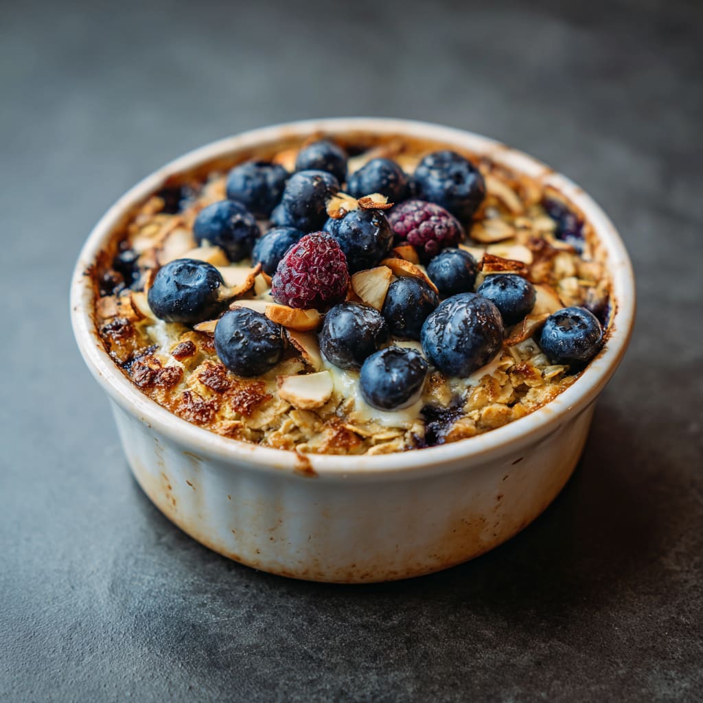 Baked Oats mit Banane – warmes Frühstück aus dem Ofen