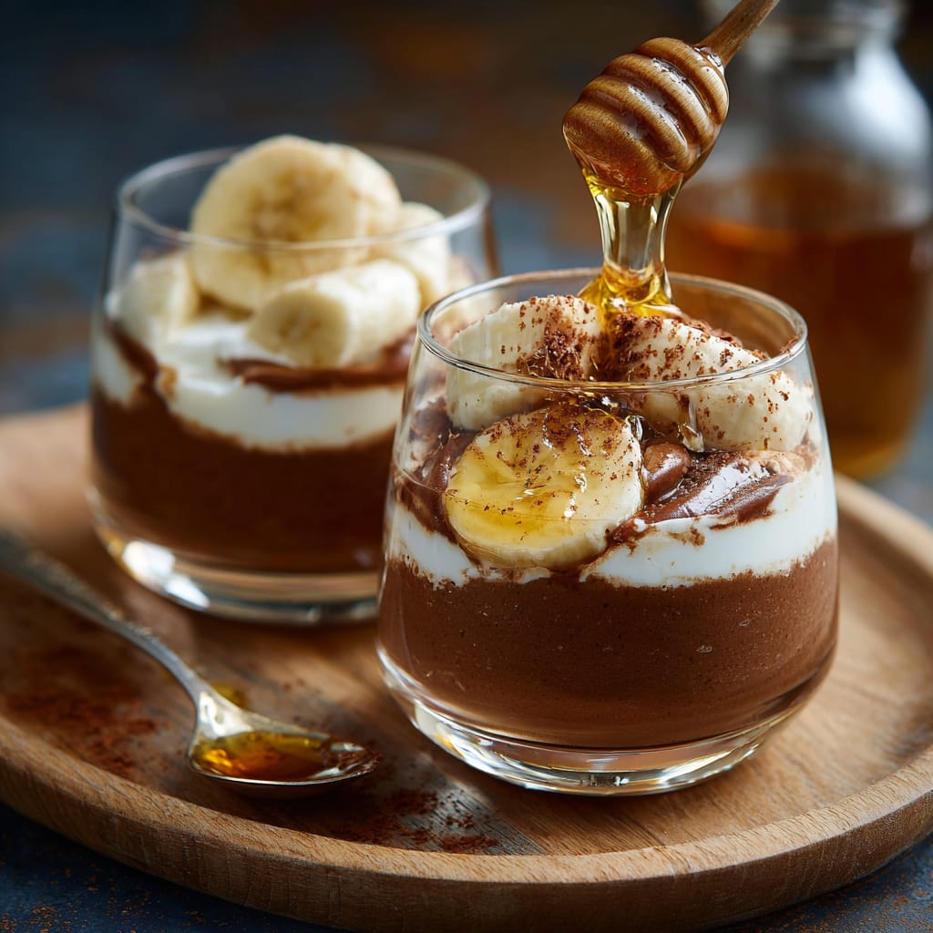 Bananen-Dessert – weich, schokoladig und zart