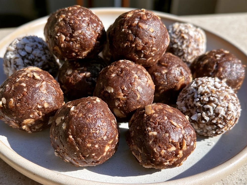 Energy Balls mit Datteln und Kakao