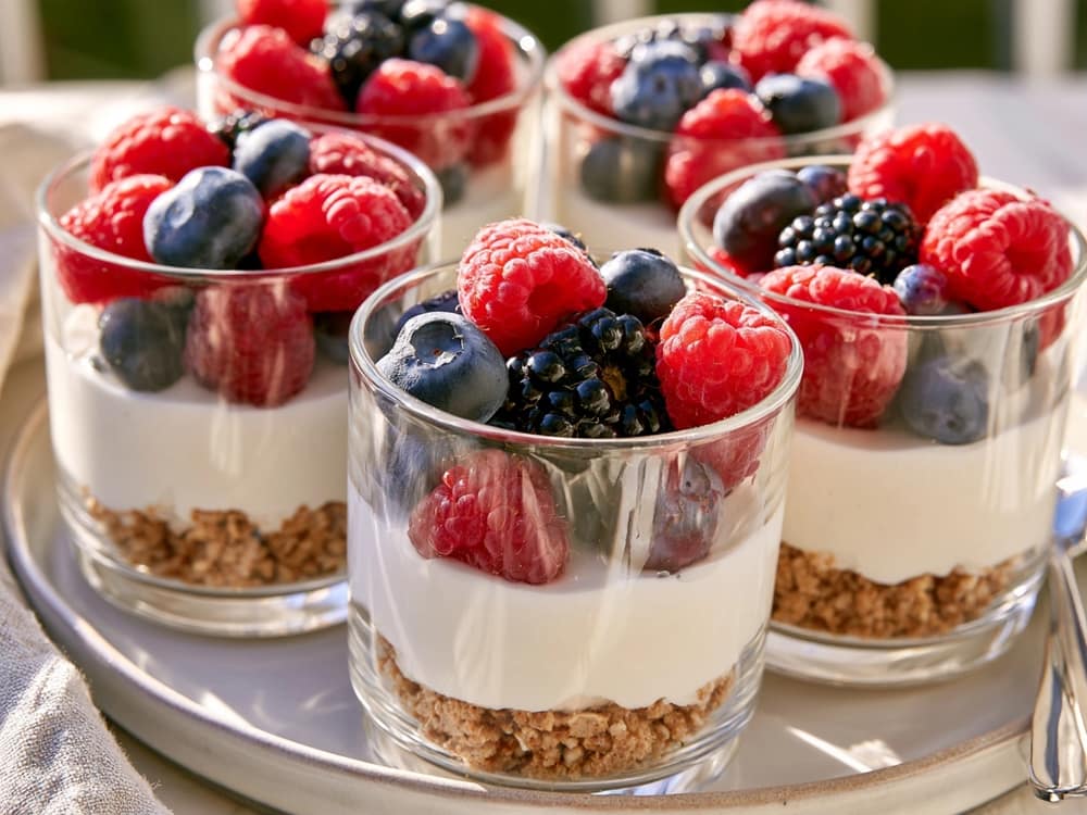 Protein Cheesecake Cups ohne Backen