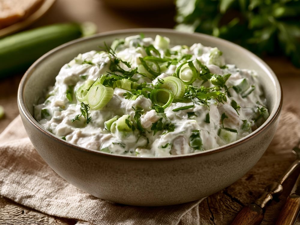 Protein-Kräuterquark mit weißen Bohnen