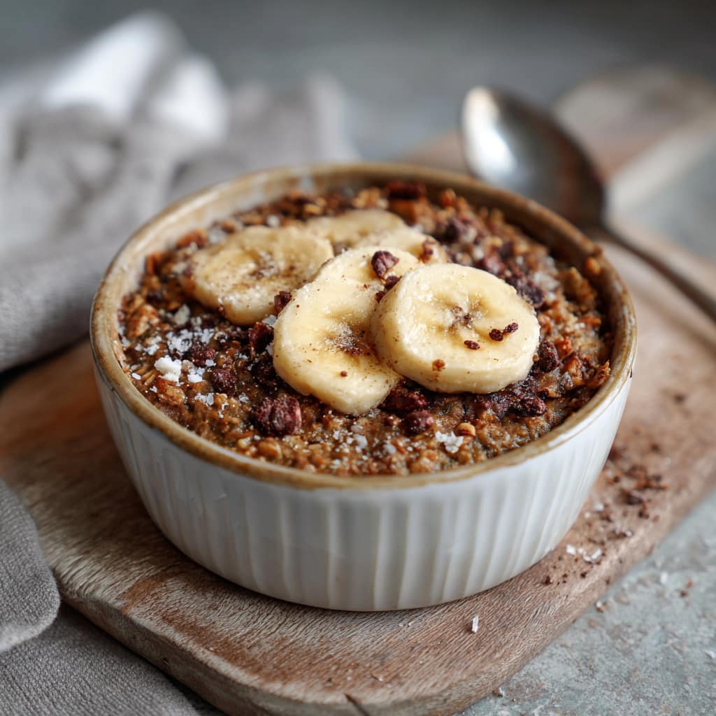 Baked Oats mit Banane – warmes Frühstück aus dem Ofen