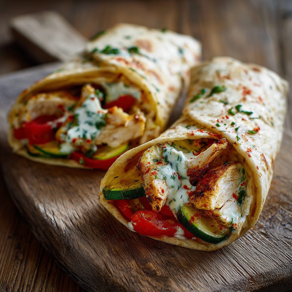 Schnelle Wrap-Pfanne mit Hähnchen und Gemüse