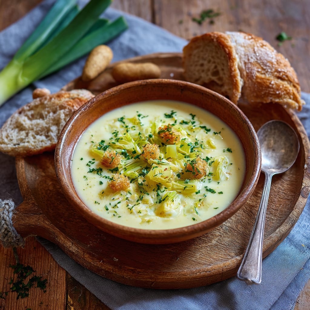 Leichte Kartoffel-Lauch-Suppe – cremig, mild & wunderbar unkompliziert
