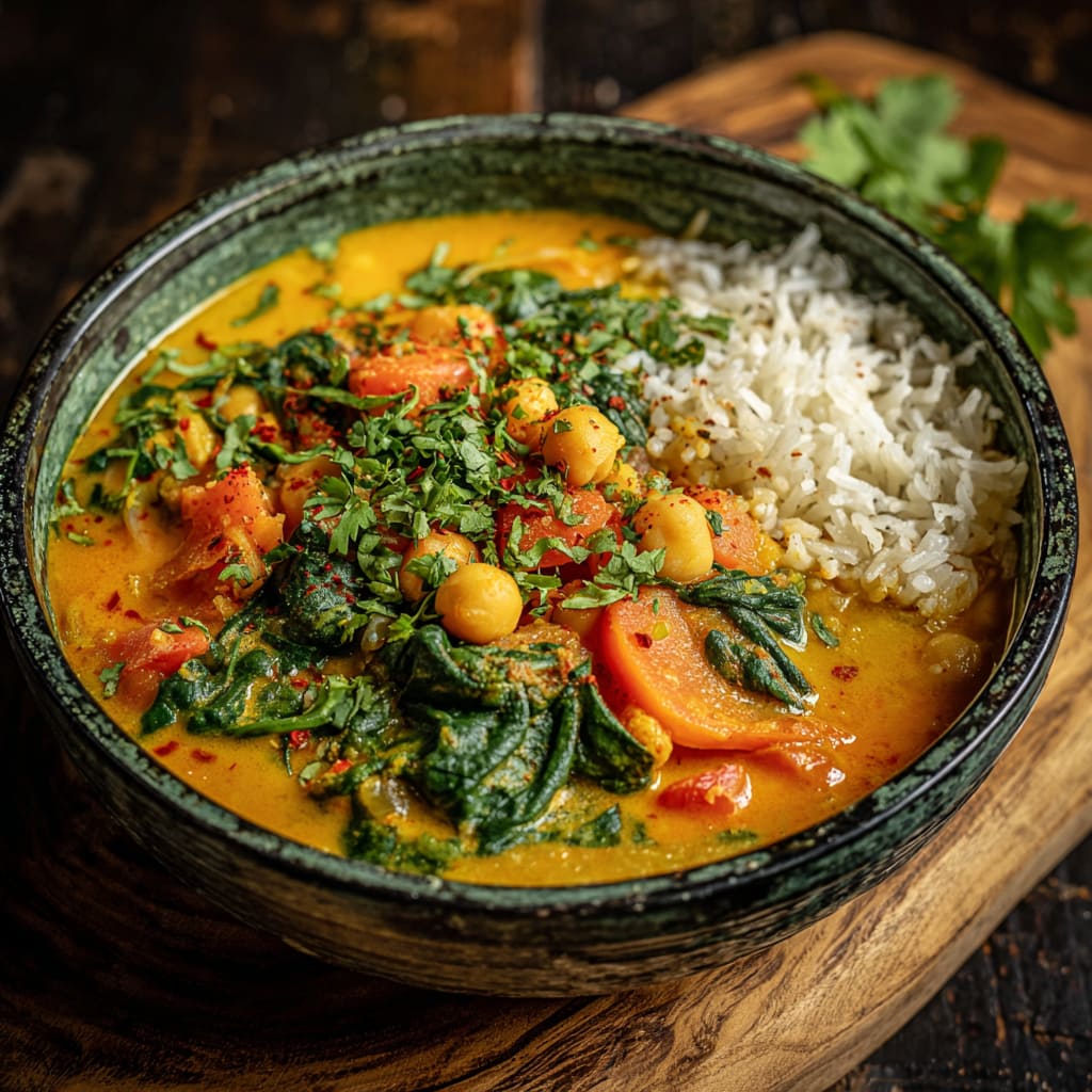 Kichererbsen-Curry mit Kokosmilch – würzig, cremig & unkompliziert