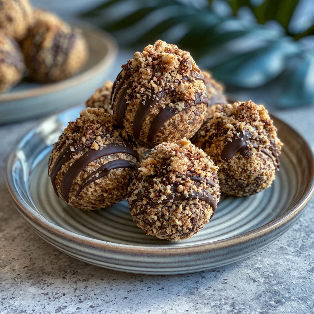 3 Erdnuss Protein Balls