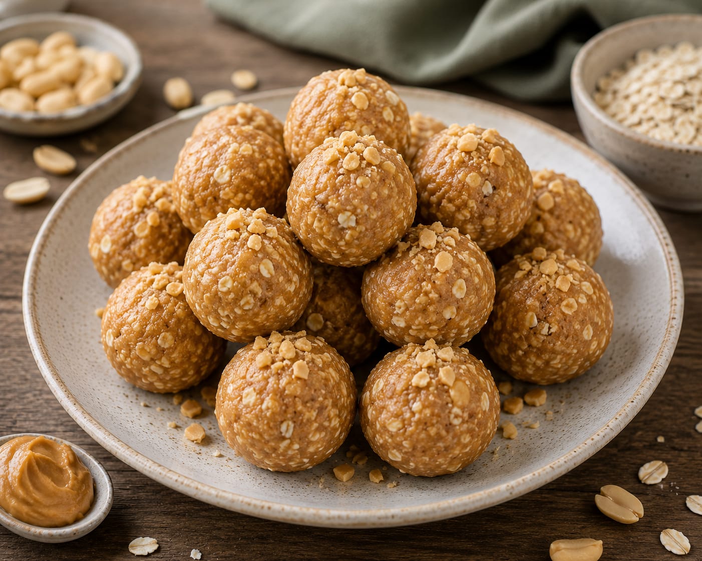Erdnuss Protein Balls