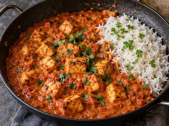 Tofu Tikka Masala mit Joghurt