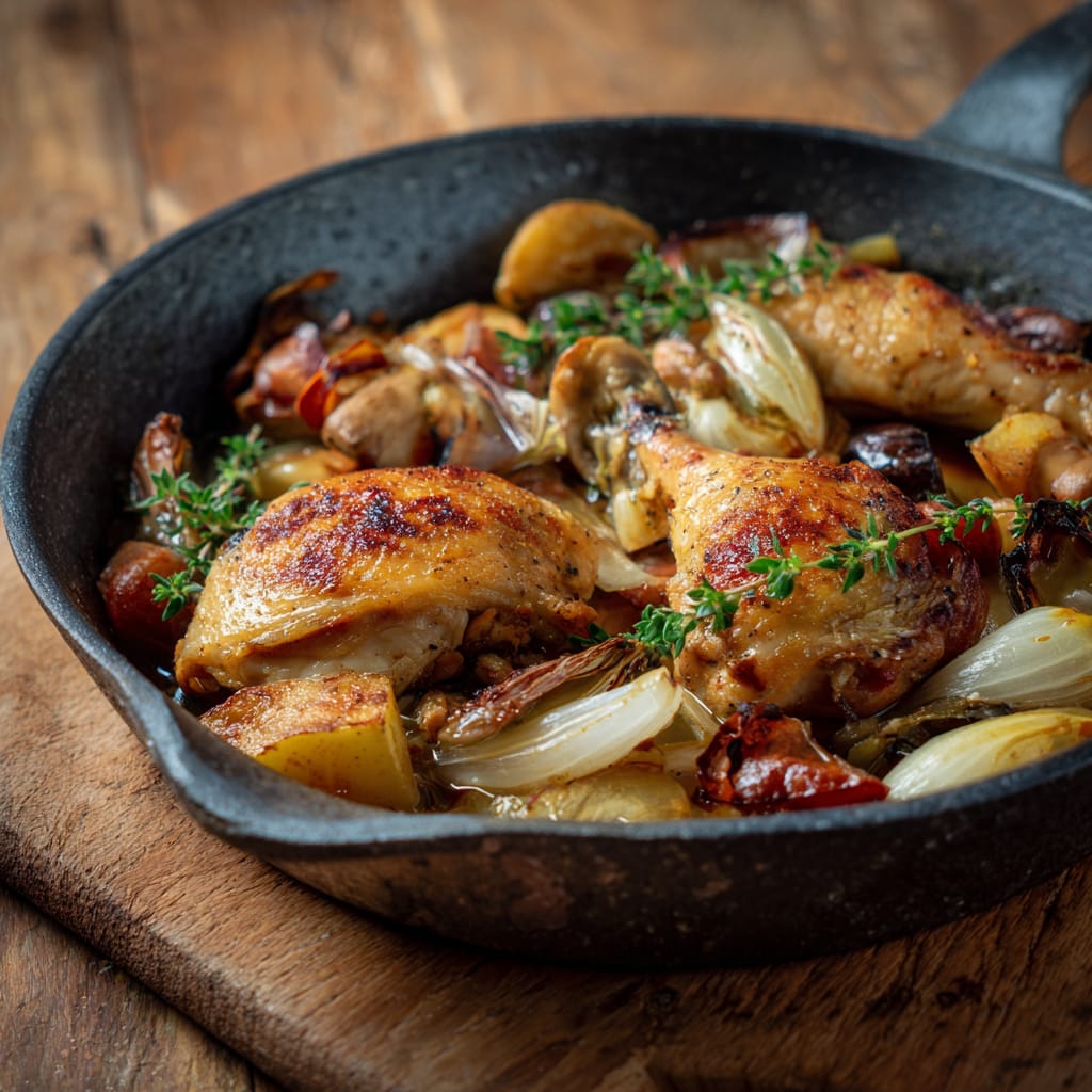 One-Pan Ofengericht – Hähnchen & Gemüse vom Blech