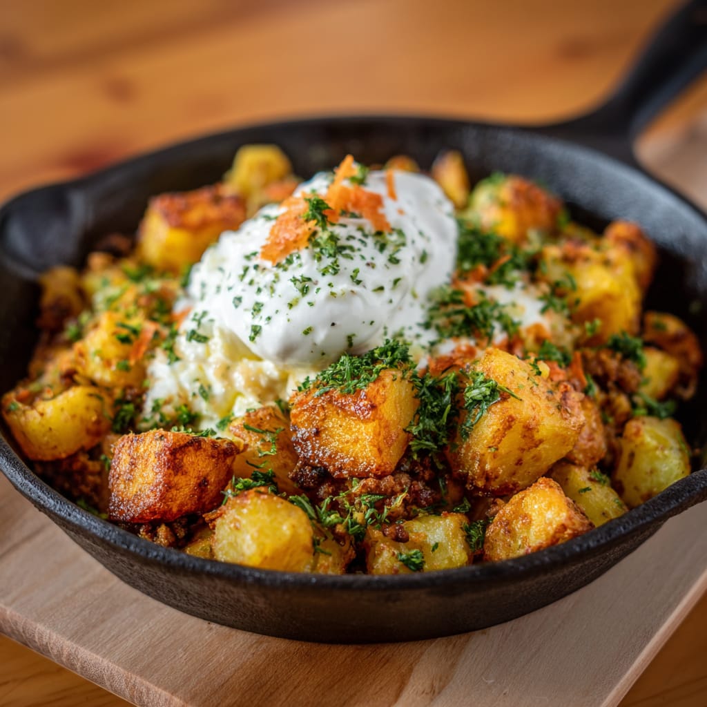 Kartoffel-Hack-Pfanne – herzhaft, bodenständig & schnell gemacht