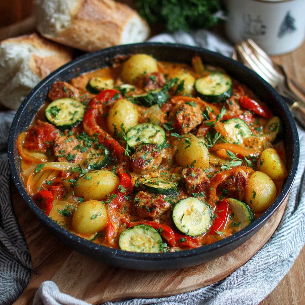 Kartoffel-Gemüse-Pfanne – rustikal & sättigend