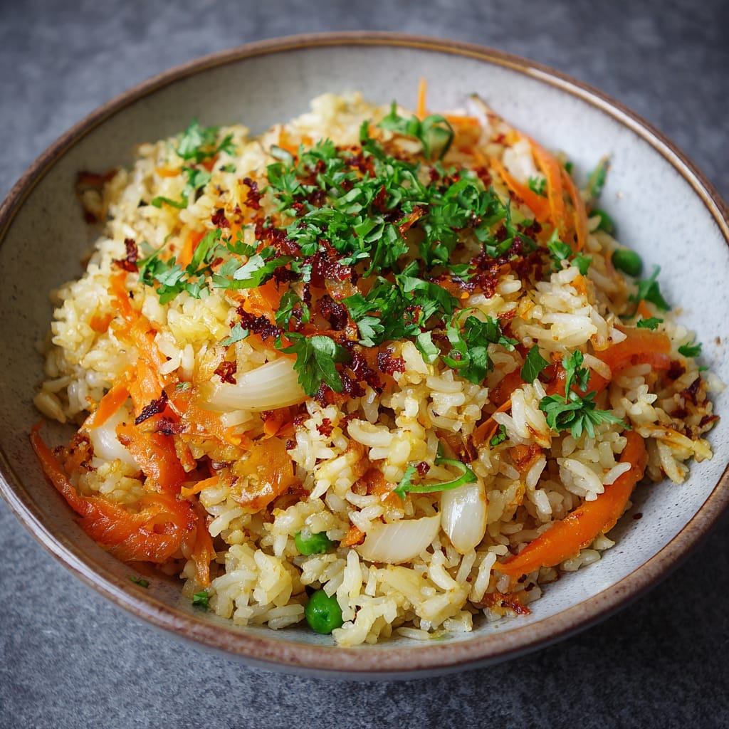 Vegetarischer Bratreis mit Ei – schnell & vielseitig