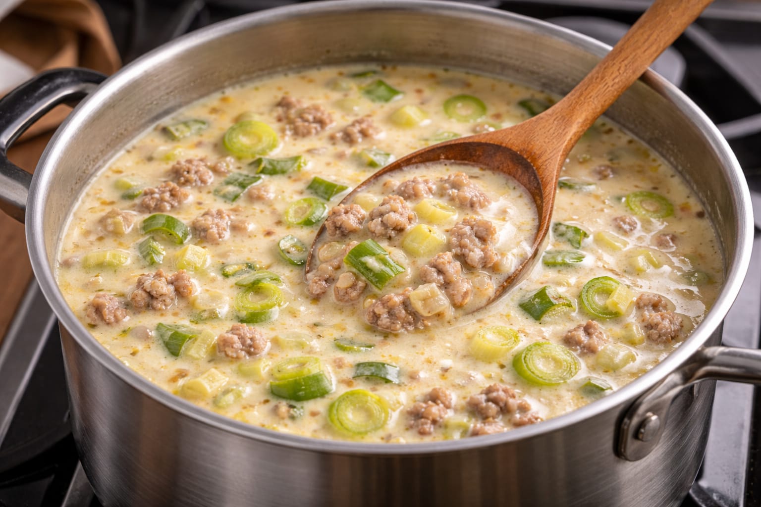 Käse-Lauch-Suppe – cremig, herzhaft & echtes Wohlfühlessen