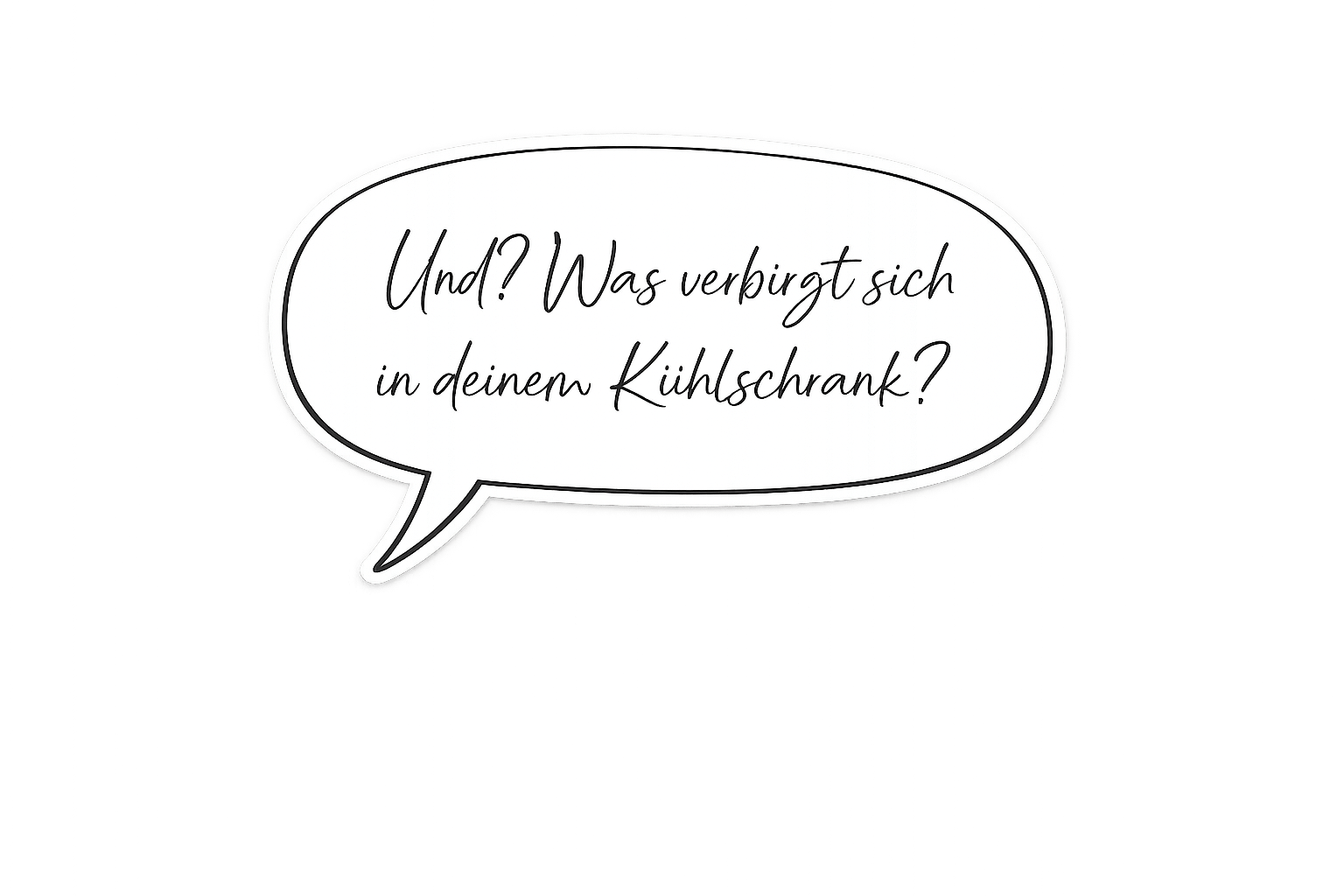Sprechblase_Kühlschrankinhalt